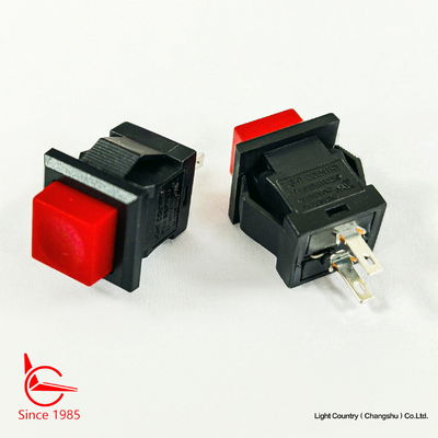 작은 크기의 빨간색 버튼 전기 스위치, 14mm*14mm, ON OFF, UL VDE ENEC