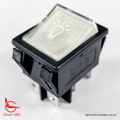 좋은 품질의 흰색 빛 ON-OFF PLC 제어판의 로커 스위치, 32 * 25mm, VDE, TUV, UL